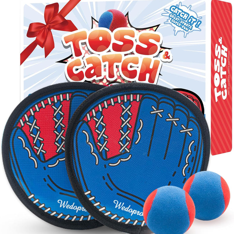 Toss and Catch Ball Game, Kids Toddler Baseball Glove & Catch Ball Toys, Outdoor Games for Family, Toys for Beach Yard Pool Outside, Birthday Easter Gift for Ages 3 4 5 6 7 8-12 Year Old Boys Girls