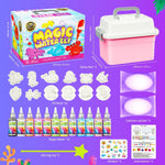 Magic Water Toy Elf Kit: 12 Color Gels, Shape Molds, STEM Aqua Crafts for Kids 3+