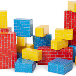 Melissa & Doug Jumbo Cardboard Blocks Building Set (40 pc) - Lightweight Building Toys and Montessori Toys for Toddlers and Preschool Learning Activities