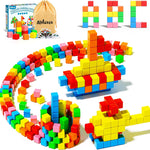 Apluses 42PCS large magnetic cubes, gifts for 3-5 year old, sensory toys with 6 colors and 3D design
