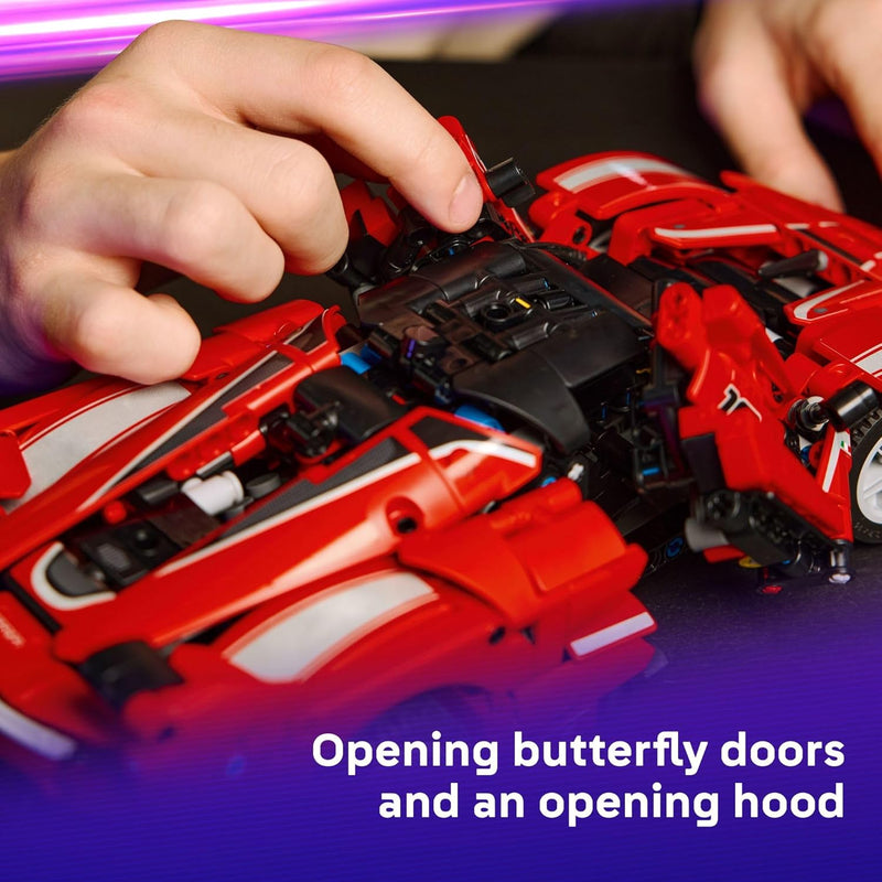 Lego Technic Ferrari FXX K Toy Car Building Kit with Working Mechanical Features