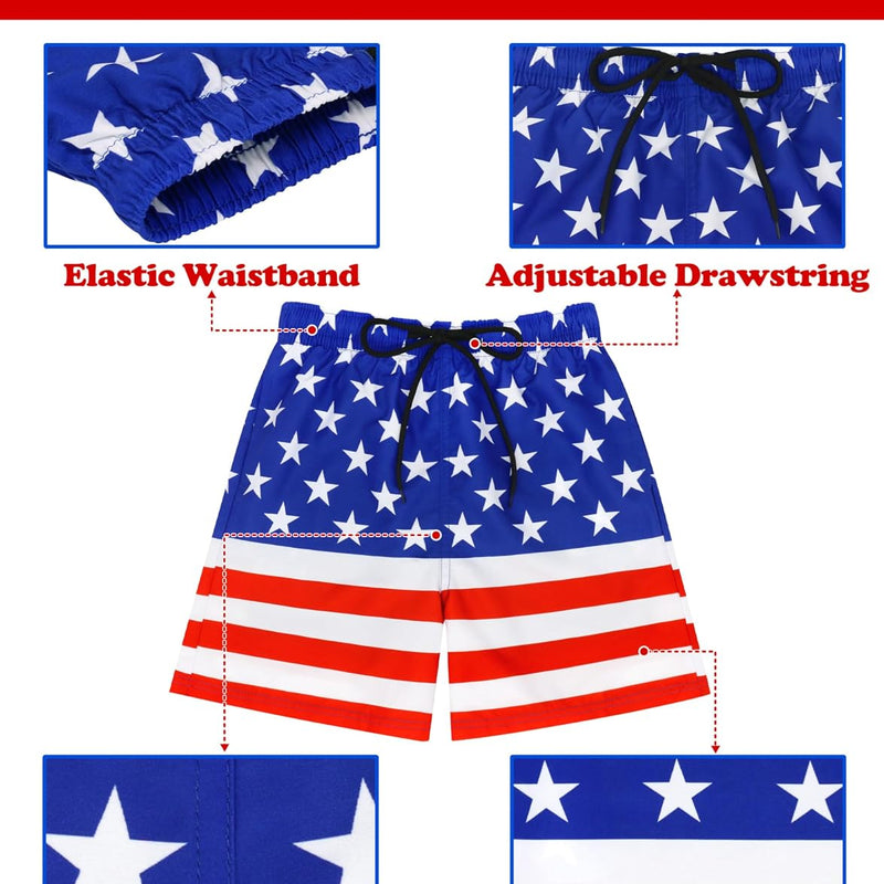 Sarfel Boys Swim Trunks with Compression Liner Kids Swimsuits Boys Bathing Suit Kids Board Shorts Teen Boy Quick Dry Shorts