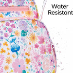 mibasies Kids Backpack for Girls: Girls Backpack 5-8 - Kindergarten Elementary School Bookbag for Girl - Flower Pink