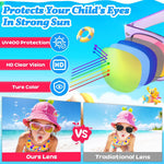 16 Pack Kids Sunglasses Bluk Party Favors - Goodie Bags Stuffers for Children Age 3-8,Boy Girl Neon Glasses with UV400 Protection,Birthday Classroom Graduation Gift,Pool Beach Party Supplies - nylytek