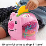 Fisher-Price Laugh & Learn Smart Stages Piggy Bank with Songs and Phrases for Infants 6 Months Plus