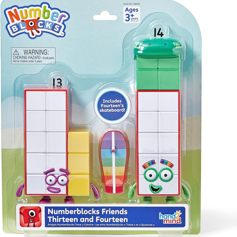 Numberblocks Friends Thirteen and Fourteen Figures Math Learning Toy for Kids 3-5