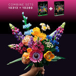 LEGO Artificial Flower Bouquet Building Set, Ages 18+, Small Fake Flowers for Home Decoration, Gift for Birthdays, 10280
