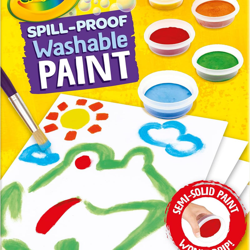 Crayola Spill Proof Paint Set Washable Paint Set for Kids, Arts & Crafts | Teacher School Supplies & Essentials, Arts & Crafts, Toddler Gift, Ages 3+