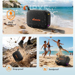 Portable Bluetooth Speaker - IPX5 Waterproof Gift with HD Sound & Up to 24H Playtime