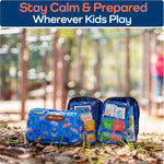 KeepGoing Travel First Aid Kit for Kids, 130 Pc. TSA-Approved Travel Size | Toddler First Aid Kit, Mini First Aid Kit for Car, Home, Purse, Diaper Bag & Backpack, Latex-Free Bandages