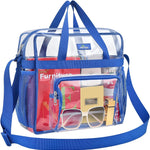 MAY TREE Clear Bag for Stadium Events, 12x5.5x12 Clear Tote Bag for Work | Non-detachable Reinforced Straps, Clear Tote Bag for Work, Sporting Events & Gym, Stadium Approved Transparent Bag