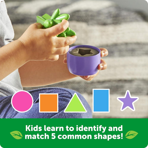 Montessori toddler toys, shape & color garden, sorting sensory toys, kids gardening set for preschool learning