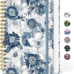 Lined Spiral Notebook Journal for Work, 300 Pages Thick B5 (7.1"x10") College Ruled Journal for Women & Writing, Hardcover Notebook for Note Taking, Perfect for Office Home School Supplies, Purple
