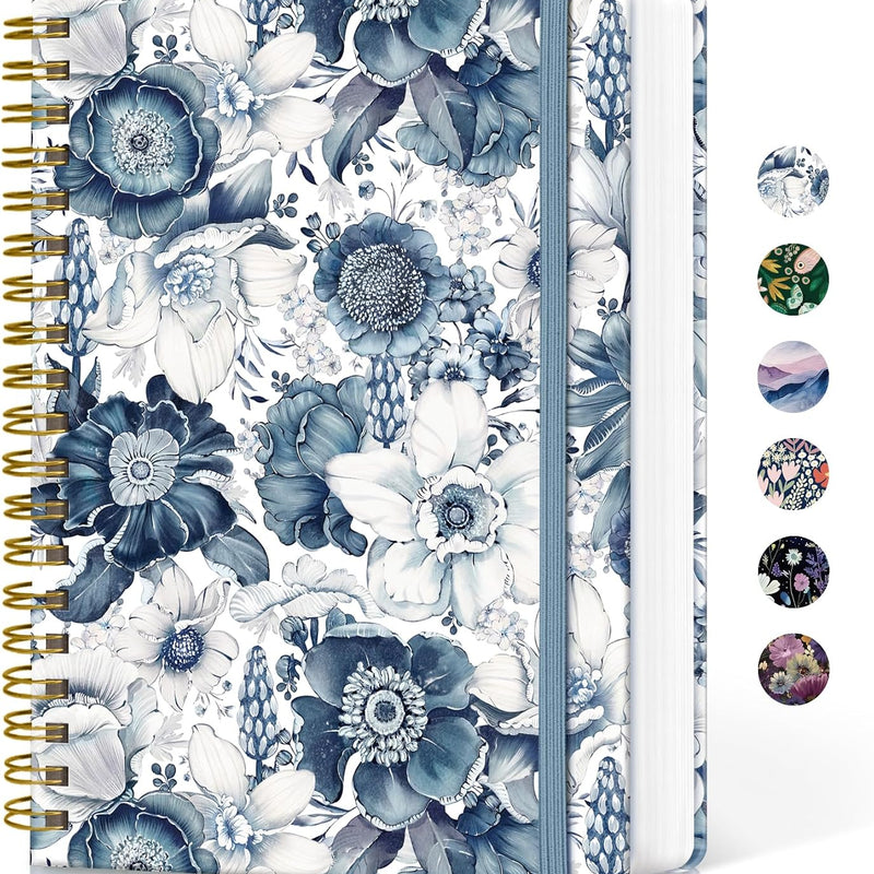 Lined Spiral Notebook Journal for Work, 300 Pages Thick B5 (7.1"x10") College Ruled Journal for Women & Writing, Hardcover Notebook for Note Taking, Perfect for Office Home School Supplies, Purple