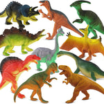 Zippytots Dinosaur Toys for Kids 3-5, 10 PCS Realistic Plastic Dinosaur Figures, BPA Free, Non-Toxic PVC, STEM Learning Gift