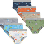 Hanes Boys' Potty Training Underwear, Light Leaks Toddler Cotton Briefs and Boxer Briefs, Multi-pack