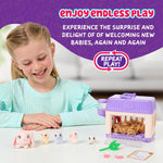 Little Live Pets Bunny Mini Interactive Live Pet Toy Set for Girls Ages 3+, 20+ Sounds, 3 Surprise Babies