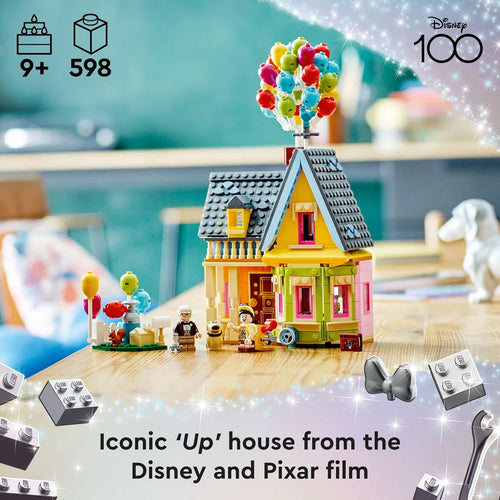 LEGO Disney and Pixar 'Up' House, 598-piece building toy set, aged 9 and up, a fun gift for Disney fans and kids