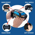 ZIPIT Police Car Pencil Case for Boys, Large Capacity Pencil Box, Blue