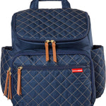 Skip Hop Diaper Bag Backpack: Forma, Multi-Function Baby Travel Bag with Changing Pad & Stroller Attachment, Sage