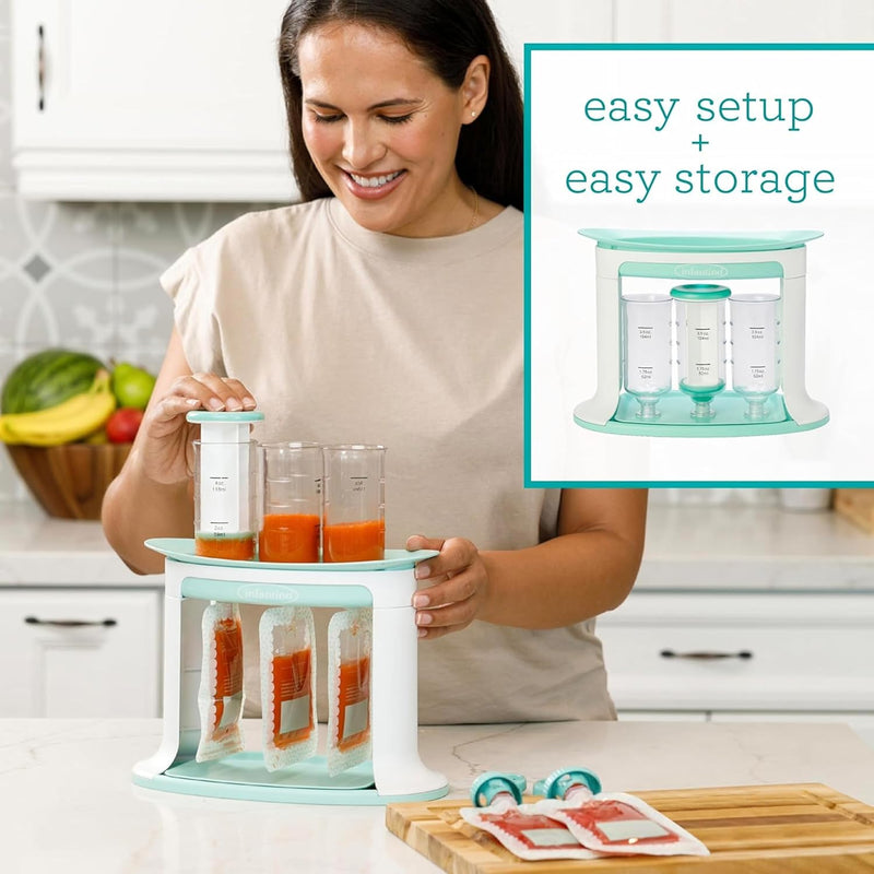 Infantino Squeeze Station, Baby Food Pouch Filler, BPA-Free