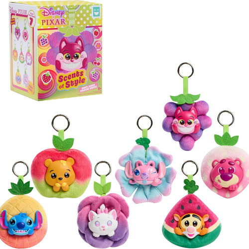 HAPPY HAUL Disney Scents of Style Clip-On Blind Box Plush, Scented Vinyl-Head Plush Clip-On Collectible Toy, 4.5-Inch Stuffed Toy, Short-Run Drop, Ages 8 and up