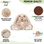 Bunny Microwavable & Weighted Stuffed Animals - 1.5 Lbs Unscented Heating Pad for Period Cramps Pain Relief and Anxiety, Cute Bunny Plush Toys Gifts for Women Girls Adults and Kids by Happy Fuel