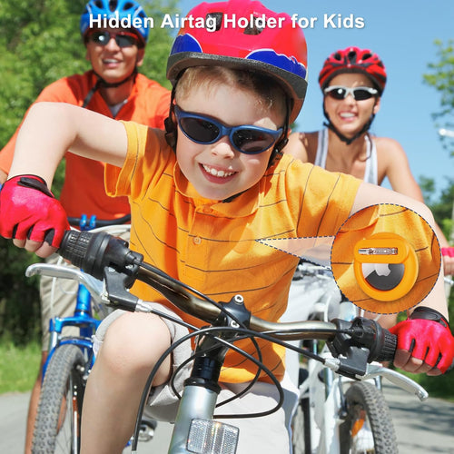 Apple AirTag Holder for Kids with Invisible Pin and Anti-Lost Design