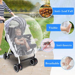 South to East Breathable Mosquito Net for Stroller with Drawstring, White | Baby Bug Netting with Storage Bag, Portable Stroller Mosquito Nets for Car Seat, Bassinet, Cradle, Travel & Camping Crib