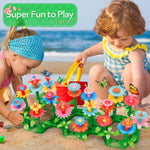 YEEBAY Flower Garden Building Toys for Girls Ages 3-7 - STEM Gardening Set with 148 PCS