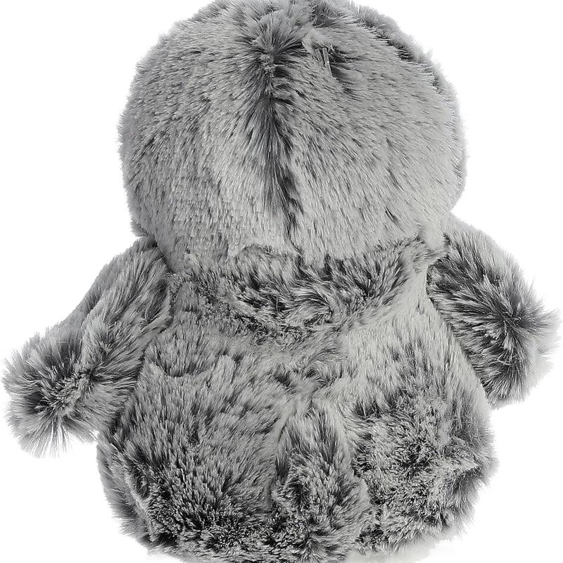 Aurora® Playful Pompom Penguin™ Mini Stuffed Animal - Vibrant Companions for Warm Cuddles - Perfect for Adults, Kids, and Birthdays - Gray 6 Inches