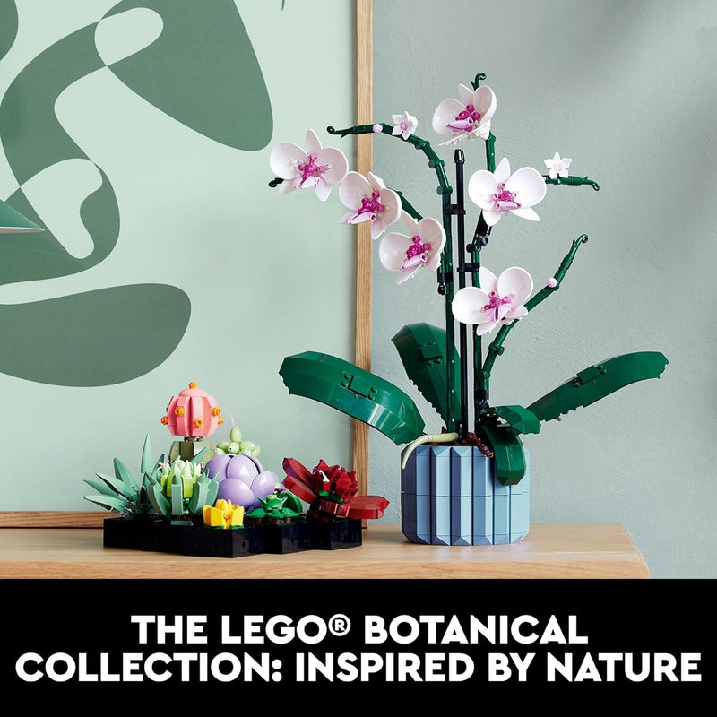 LEGO Botanicals Succulents Artificial Plant Building Set for Home Decor Adults Ages 18+