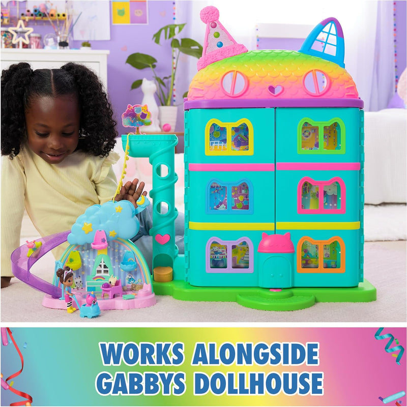 Gabby's Dollhouse Kitty Care Ear Purrfect Playroom – 17-Piece Playset with 4 Toy Figures, Dollhouse Furniture, Doll Accessories & Baby Doll Stuff for Kids Ages 3+