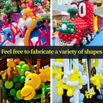 Premium 100-Pack Clear Latex Balloons for Balloon Art and Party Decorations