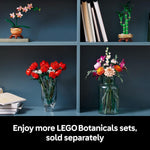 LEGO Botanicals Pretty Pink Flower Bouquet Building Set for Adults - Nature-Inspired Home Decor DIY Kit