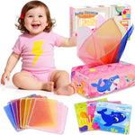 Baby Toys 6-12 Months: Baby Tissue Box 6 Month Old Montessori Toy | Pulling Play Scarf Soft Box with Crinkle Paper - Infant Sensory Toy for Babies 7 8 9 10 Month Old 1st Birthday Boy Girl Gifts