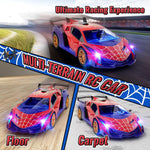 ZIROKAY Spider Remote Control Car - Multicolor Flashing Headlights, Drift RC Cars
