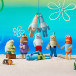 POP MART Spongebob - Bikini Bottom Buddies - Whimsical Plush Blind Box, Blind Box Figures, Random Design Action Figures Collectible Toys Home Decorations, Single Box
