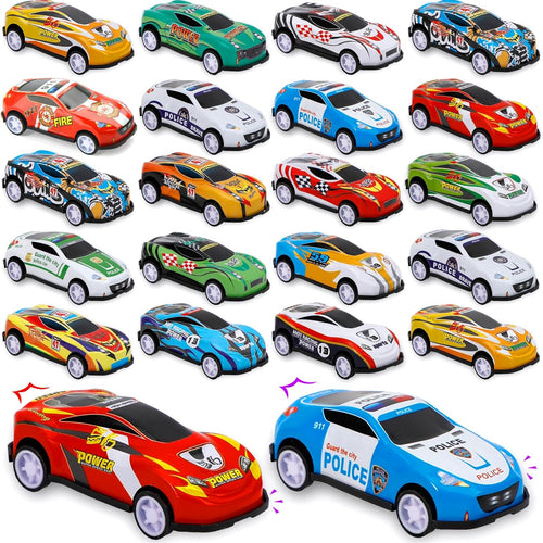 28 Pcs Pull Back Cars Toys for Kids, Party Favors, and Classroom Prizes