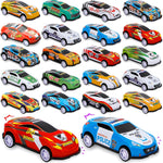 28 Pcs Pull Back Cars Toys for Kids, Party Favors, and Classroom Prizes
