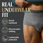 Depend Real Fit Adult Diapers, Incontinence Underwear for Men, Disposable, Maximum Absorbency, Large/Extra Large, 52 Count (2 Packs of 26), Packaging May Vary