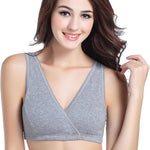 CAKYE 3 Pack Maternity Nursing Sleep Bra Breastfeeding Cotton Bralette