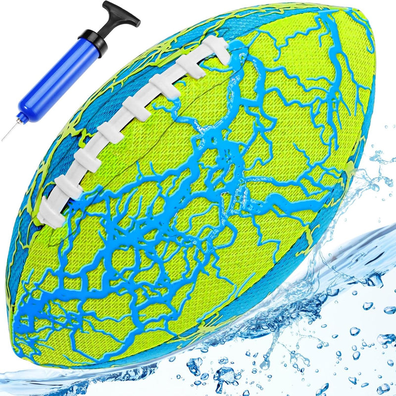 Jasonwell Waterproof Football Pool Toys - Strong Grip Soft Football for All-Weather Play Pool Games Beach Toys Water Footballs Outdoor Sports Toy Christmas Birthday Gifts for Kids Boys Teens Adults