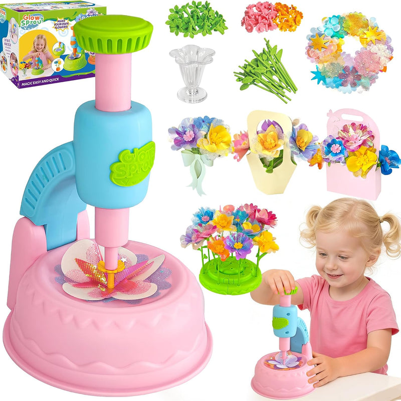 180 Piece Fabric Flower Refill Kit for DIY Bouquets and Flower Maker | Colorful fabric flower parts for DIY bouquets,arts and crafts,creative learning and gift making for girls