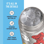 THERMOS FUNTAINER Water Bottle with Spout, 16oz, Mario | Kids Stainless Steel Insulated Water Bottle, Keeps Drinks Cold Longer for School & Play, BPA-Free