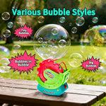 Bubble Machine for Toddlers, Kids & Pets with 8oz Safe Solution, Extra Large & Magical Bubble-in-Bubble Effects