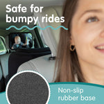 Baby Car Mirror for Rear Facing Seats (2 Pack) | Double award-winning, shatterproof and shakeproof baby car mirror with 360° rotation and clear convex view for newborn safety