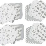 Spasilk Washcloths for Newborn Boys and Girls, Soft Terry Baby Washcloths, Baby Essentials, Ideal, Pink Lines, Pack of 10