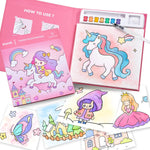 JoyCat Magical Pony Paint with Water Coloring Books for Toddlers and Kids Ages 3-5, 4-8, Arts and Crafts Drawing Activities Toy