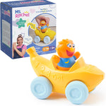 Ms. Rachel Herbie's 1-2-3 Roll! Toy Car with Click-in Figure & Pull Back Action, for Toddlers 1-3Y+